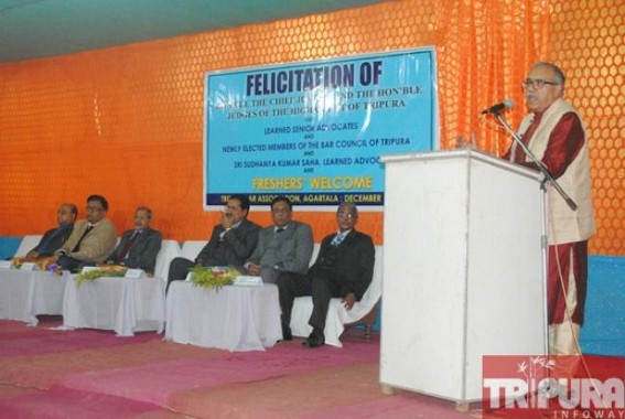 Tripura Bar Association holds CJ felicitation programme